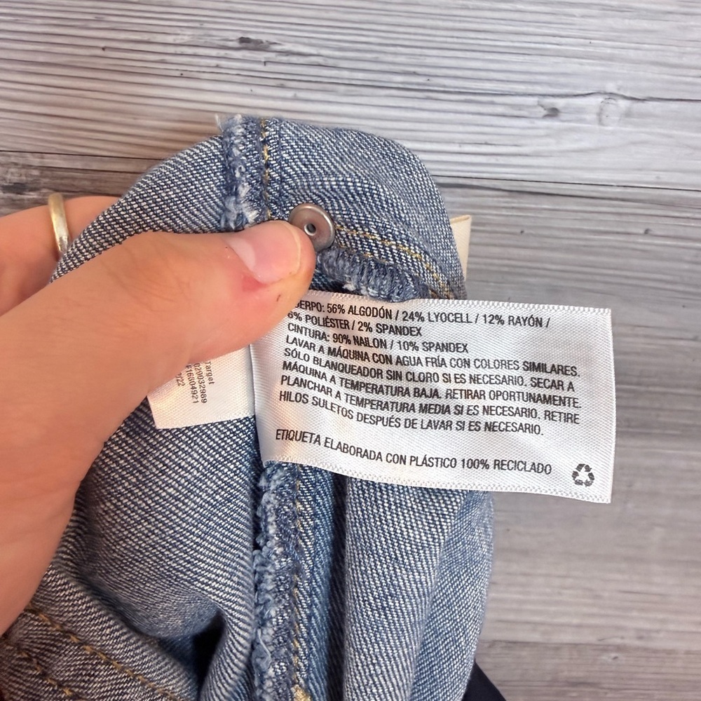 Isabel Maternity by Ingrid & Isabel Light Blue Distressed Ankle Jeans - Picture 14 of 16